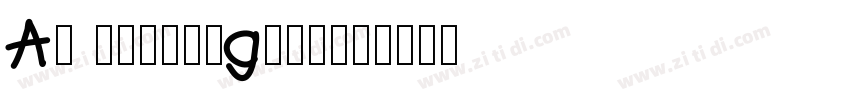 AG CaspergOFPln字体转换